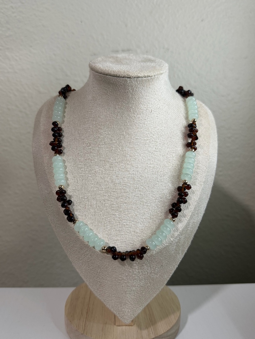 ARTISAN Harbor Mist Glass Beaded Necklace